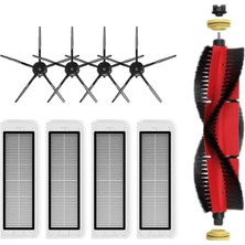 Mythriva Ozemtek Roborock ile Uyumlu S5 Max, S6, S6 Pure,s6 Maxv Yedek Hepa Filtre,yan Fırça,roborock ile Uyumlu S5 Max, S6, S6 Pure,s6 Maxv Yedek Parça Siyah Yenileme Seti-9 Parça