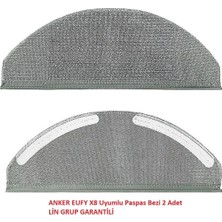 Mythriva Lin Grup Anker Eufy X8 ile ile Uyumlu Mop Paspas 2 Adet