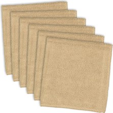 Mythriva Dıı Mikrofiber Çok Amaçlı Temizlik Bezi, Mutfak, Bulaşık Makinesi, Araba, Toz Alma, Kurutma, Bez Için Mükemmel, 30,5 x 30,5 Cm, 6 Adet, Boz Kahverengi