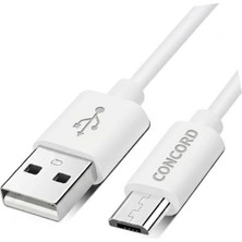 Mythriva Concord C-321 2.1A 100CM Micro USB Data ve Şarj Kablosu - Beyaz