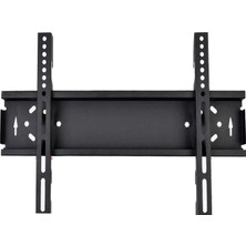 Mythriva Primex STR-70S 32-65 Inç Vesa Universal Tv Monitör Askı Aparatı, Sabit Kilitli Max 45KG LCD LED Tv Duvar Askı Aparatı, Ince Profil Duvar Montaj Aparatı, Televizyon ve Monitör Uyumlu Siyah