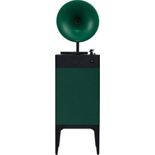 Mythriva Fennessy I5 Bluetooth Hoparlörlü 110W Hi-Fi Retro Pikap Plakçalar Turntable, Yeşil