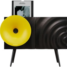 Mythriva Fennessy Kresling I7S Sarı Bluetooth Hoparlörlü 100W Hi-Fi Pikap, Plakçalar