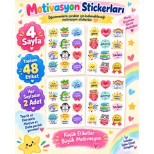 Ceres Studio Öğretmen Motivasyon Sticker Seti – 48 Adet 4 Sayfa Renkli Başarı ve Teşvik Etiketi