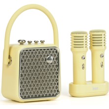 Mythriva Divoom Songbird-Se Çift Mikrofonlu 18W Bluetooth Hoparlör (Sarı)