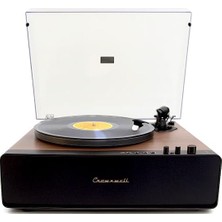Mythriva Vegas Plus Edition - LED Işıklı Retro Pikap, Bluetooth Bağlantılı, Dahili Güçlü Hoparlör Sistemi, Ahşap Gövde Lüks Plak Çalar (Black)