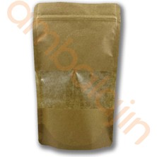 Ambalajın 25 Adet 16×27 cm Kraft Pencereli Doypack