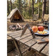 Mythriva Geyik Desenli Çakı Katlanır Bıçak Kamp ve Günlük Kullanım 17 cm Outdoor Kullanımı