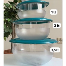 Mythriva Tupperware 3.5 Lt, 2 Lt ve 1 Lt Kristal.