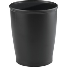 Mythriva Interdesign 93437EU Kent Çöp Kutusu Çöp Kovası – Plastik 21,21 x 21,21 x 25,40 Cm, Siyah