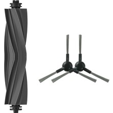 Mythriva Dreame L10S Pro Ultra Head ile Uyumlu Kauçuk Ana Fırça ve Yan Fırça-3 Parça