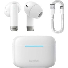 Mythriva Baseus E9 Bowie Anc True Wireless Bluetooth Kulaklık-Beyaz