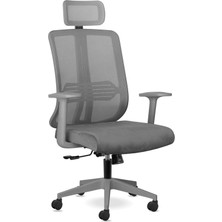 Mythriva Spark Fine Ofis Sandalyesi Sırt Ergonomik Çalışma Koltuğu (Gri)