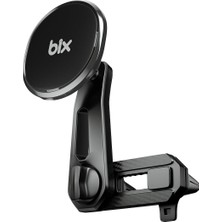Mythriva Bix Bxch6 Çift Havalandırma Klipsli ve Destek Kollu 360° Derece Ayarlanabilir Araç Telefon Tutucu
