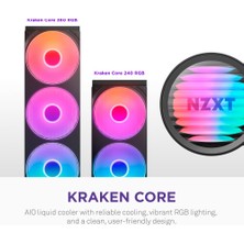 Mythriva Nzxt Kraken Core 240 Rgb RL-KR24C-B1 Siyah Işlemci Sıvı Soğutucu