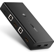 Mythriva Ugreen 4K HDMI Kvm Switch 2-In-1, 2xhdmı In, 1xhdmı Out, 2xusb-A 2.0, 2xusb-A 1.1, 50744