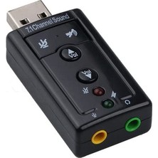 Mythriva Lunatic Tkz Harici USB 7.1 Kanal USB 3.5 mm Jack Dönüştücü Ses Kartı