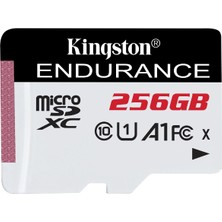 Mythriva Kingston High Endurance SDCE/256GB Class 10 Uhs-I A1 256 GB Micro Sd Kart