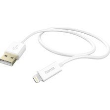 Mythriva Hama 173640 Altın Uçlu 1.5m Apple Lightning USB Kablo, Beyaz