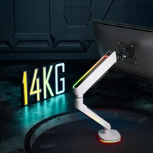 Mythriva Ergomekan G100 Gaming 24-45” Rgb Monitör Standı (Maks: 13KG)