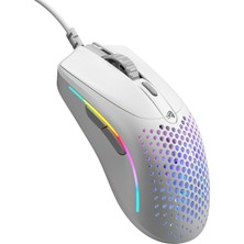 Mythriva Glorious Model O 2 Mini Beyaz Kablolu Oyuncu Faresi: Hafif 49 Gram, 26K Optik Sensör, 80 Milyon Tıklama, 6 Programlanabilir Düğme, Küçük Ellere Uygun Fare, Fps, Mmo, Moba, Battle Royal Faresi