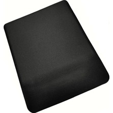 Mythriva Usin Bileklikli Desenli Bilek Destekli Kaymaz Taban Bilgisayar Notebook Mouse Pad (Siyah Düz)