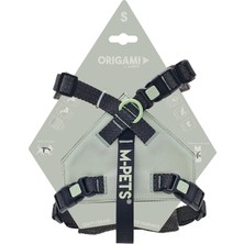 Mythriva M-Pets Origami Reflektörlü Sırt Tasması Yeşil (S)