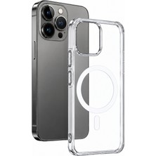 Schitec Iphone 13 Pro Magsafe Özellikli Şeffaf Kılıf