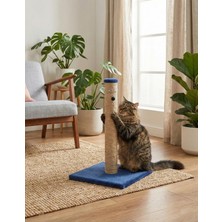 Mythriva Brt Pet Peluş Kedi Tırmalama Tahtası 52CM, Lacivert