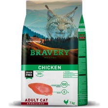 Mythriva Bravery Tahılsız Tavuklu Kısırlaştırılmış Yetişkin Kedi Maması 7 kg