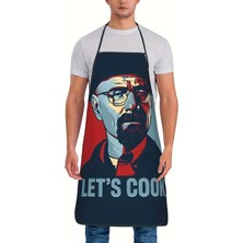 Mythriva Valkyrie Let’s Cook Baskılı Komik Mutfak Önlüğü Unisex Ayarlanabilir Askılı Walter White