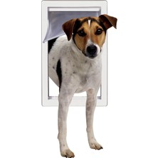 Mythriva Ideal Pet Products Teleskopik Çerçeveli Mükemmel Evcil Hayvan Kapısı, Orta, 17,78 cm x 27,94 cm Kapaklı Boyut