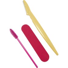 Mythriva Kaş Usturası Törpü Kaş Fırçası Tarağı 3 Lü Set CIN439