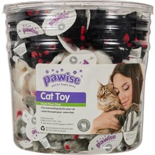 Mythriva Pawise Kedi Oyuncağı Peluş Fare 2" 120 Adet Kutulu
