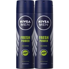 Mythriva Nivea Fresh Power Sprey Deodorant 150ML Erkek 2'li Avantaj Paketi