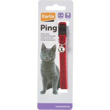 Mythriva Karlie Art Sportiv Tasma, KEDI,10MM x 30 Cm, Kırmızı