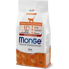 Mythriva Monge Kitten Tek Proteinli Ördekli Yavru Kedi Maması 1,5 kg