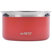 Mythriva M-Pets Splash Control Metal Su Kabı 3,7l Kırmızı