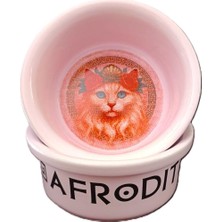 Mythriva Raccoon Olimpos Serisi Afrodit Seramik Mama ve Su Kabı 300ML