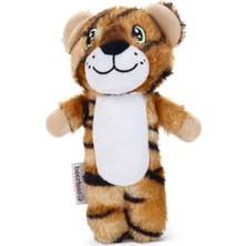 Mythriva Beeztees Köpek Oyuncağı Kaplan, Peluş, Kahverengi, 23X10X4CM