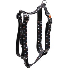 Mythriva Karlie Art Sp. Plus Ayarlamalı Göğüs Tasma 25-40 cm x 10MM, Siyah