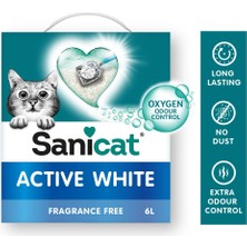 Mythriva Sanicat Active White Topaklanan Kedi Kumu (Kokusuz) 6l