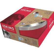 Mythriva M-Pets Eskımo Çift Cidarlı Mama Kabı 1.25L Red