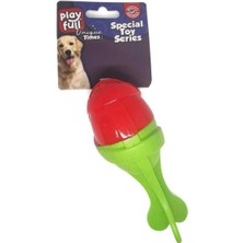 Mythriva Playfull Öten Balık Şeklinde Plastik Köpek Oyuncağı 13X5 cm Beyaz