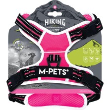 Mythriva M-Pets Hiking Reflektörlü Soft Sırt Tasması Pembe (M)