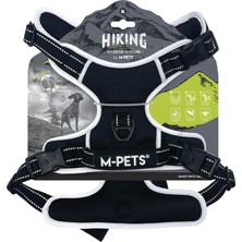 Mythriva M-Pets Hiking Reflektörlü Soft Sırt Tasması Siyah (Xl)