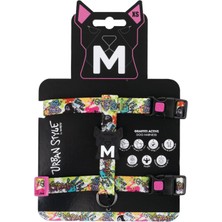 Mythriva M-Pets Urban Style Graffiti Active Köpek Göğüs Tasması (Xs)