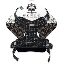 Mythriva M-Pets Haute Couture Köpek Göğüs Tasması Siyah (L)