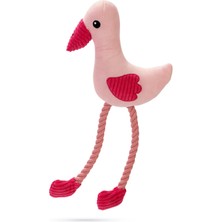 Mythriva Beeztees Köpek Oyuncağı, Sesli, Flamingo, Peluş, Pembe, 39,5X19,5X6CM