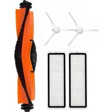 Mythriva Asgard Xiaomi X20+ Ile Uyumlu 1 Adet Ana Fırça 2 Adet Filtre 2 Adet Yan Fırça Beyaz PKT-IASGARD957